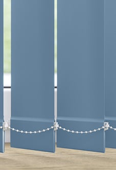 Trinity (Blackout), Delph Blue - Vertical Blind Slats